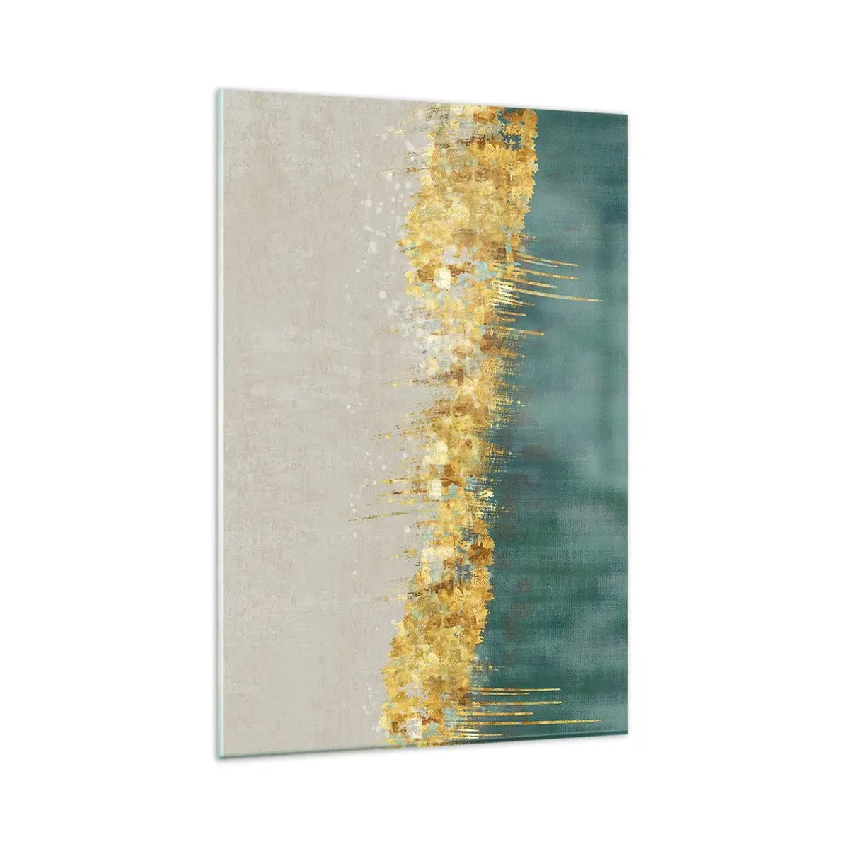 Glass picture - Golden Border - 80x120 cm
