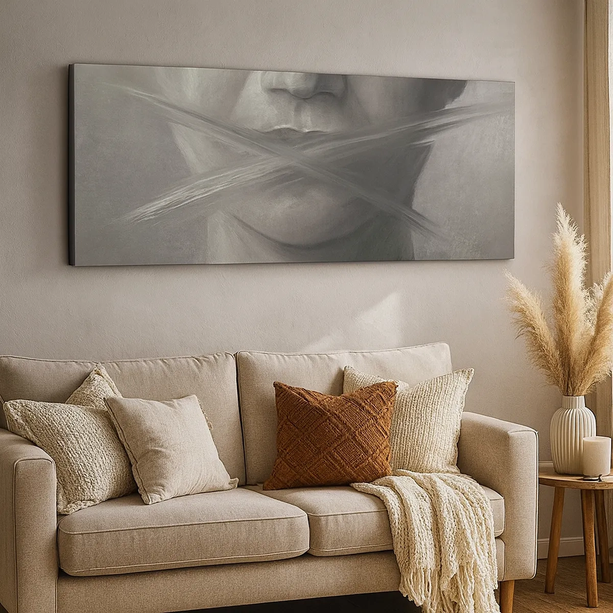 Canvas picture - Not a Word - 30x30 cm