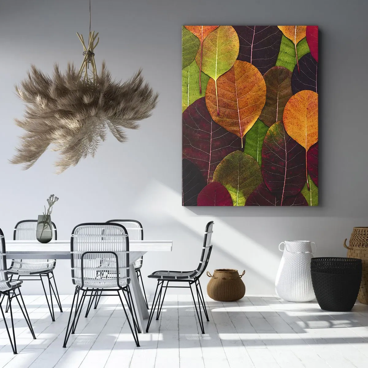 Canvas picture - Autumn Mosaics - 45x80 cm