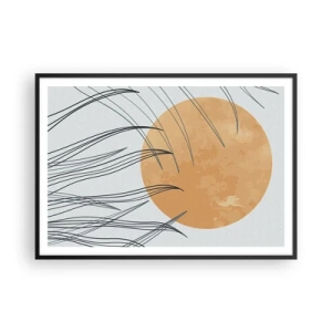 Poster in black frame - Always Towards the Sun - 100x70 cm
