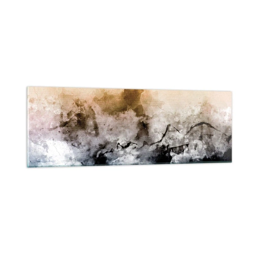 Glass picture - Drowned in Fog - 90x30 cm