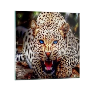 Glass picture - Angry but Still Beautiful - 40x40 cm