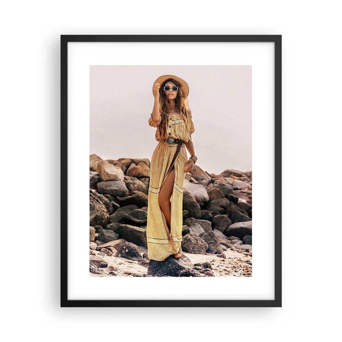 Poster in black frame - The Magic of Stones - 40x50 cm