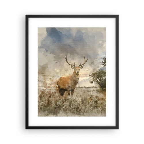 Poster in black frame - Dignity - Strength - Majesty - 40x50 cm
