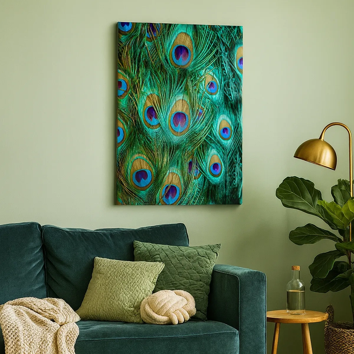 Canvas picture - Peacock Eyes - 50x70 cm
