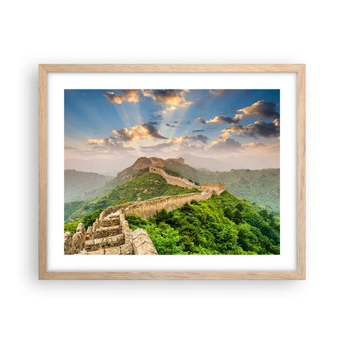 Poster in light oak frame - Neverending Grandeur - 50x40 cm