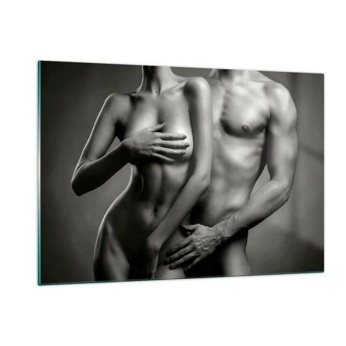Glass picture - Adam and Eve - 120x80 cm