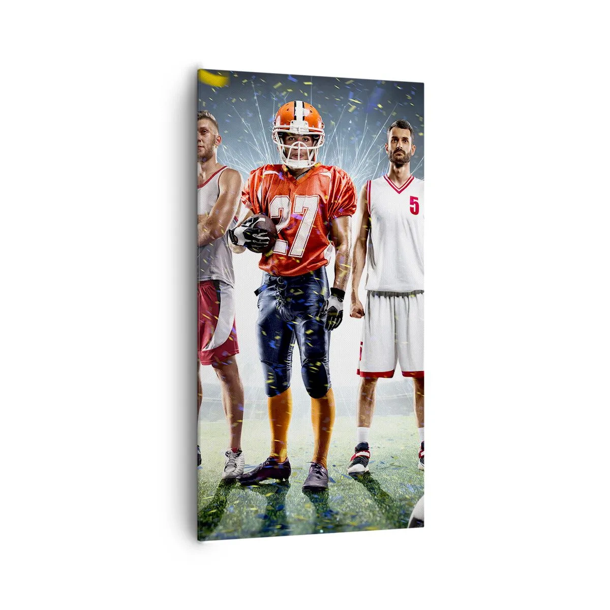 Canvas picture - Gladiators of the Pitch - 65x120 cm