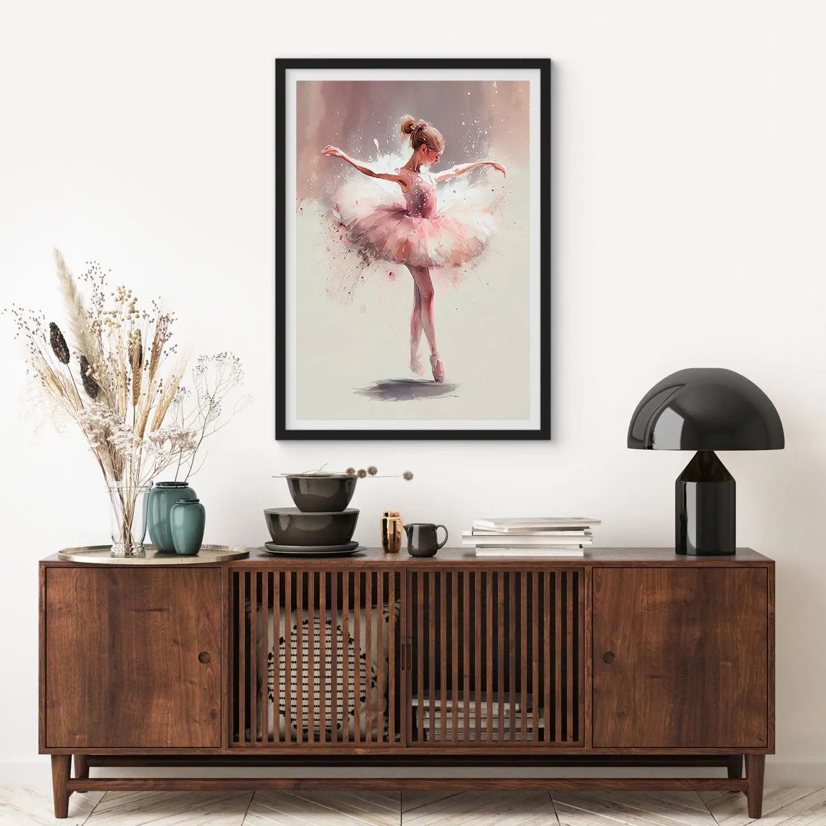 Poster in black frame - Like a Young Bird - 70x100 cm