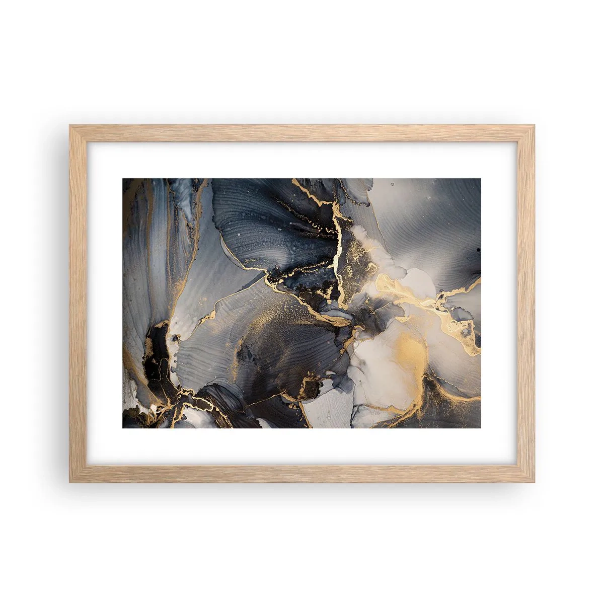Poster in light oak frame - Life of a Stone - 40x30 cm