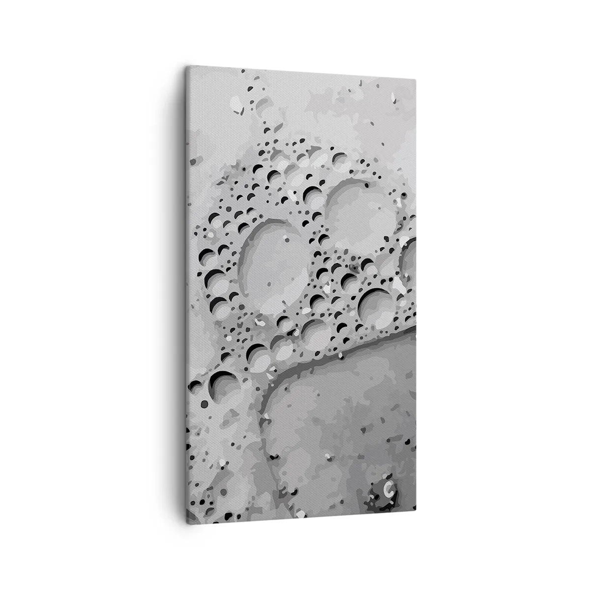 Canvas picture - Foamy Footprint - 45x80 cm
