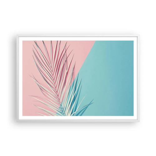 Poster in white frmae - Tropical impression - 100x70 cm