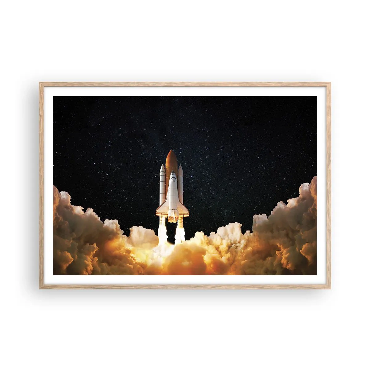 Poster in light oak frame - As Astra! - 100x70 cm