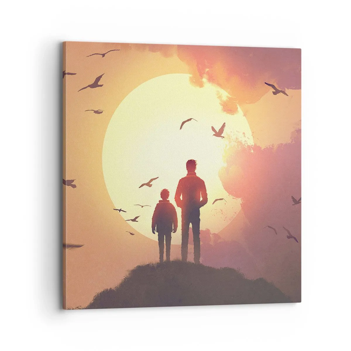 Canvas picture - Face to Face with the Sun - 70x70 cm