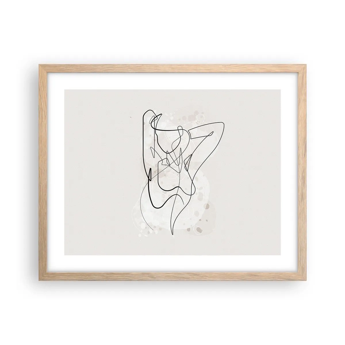 Poster in light oak frame - Art of Seduction - 50x40 cm