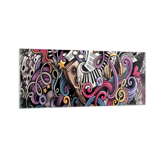 Glass picture - Complicated Melody - 100x40 cm