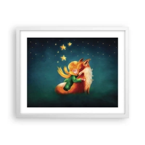 Poster in white frmae - Little Prince - 50x40 cm