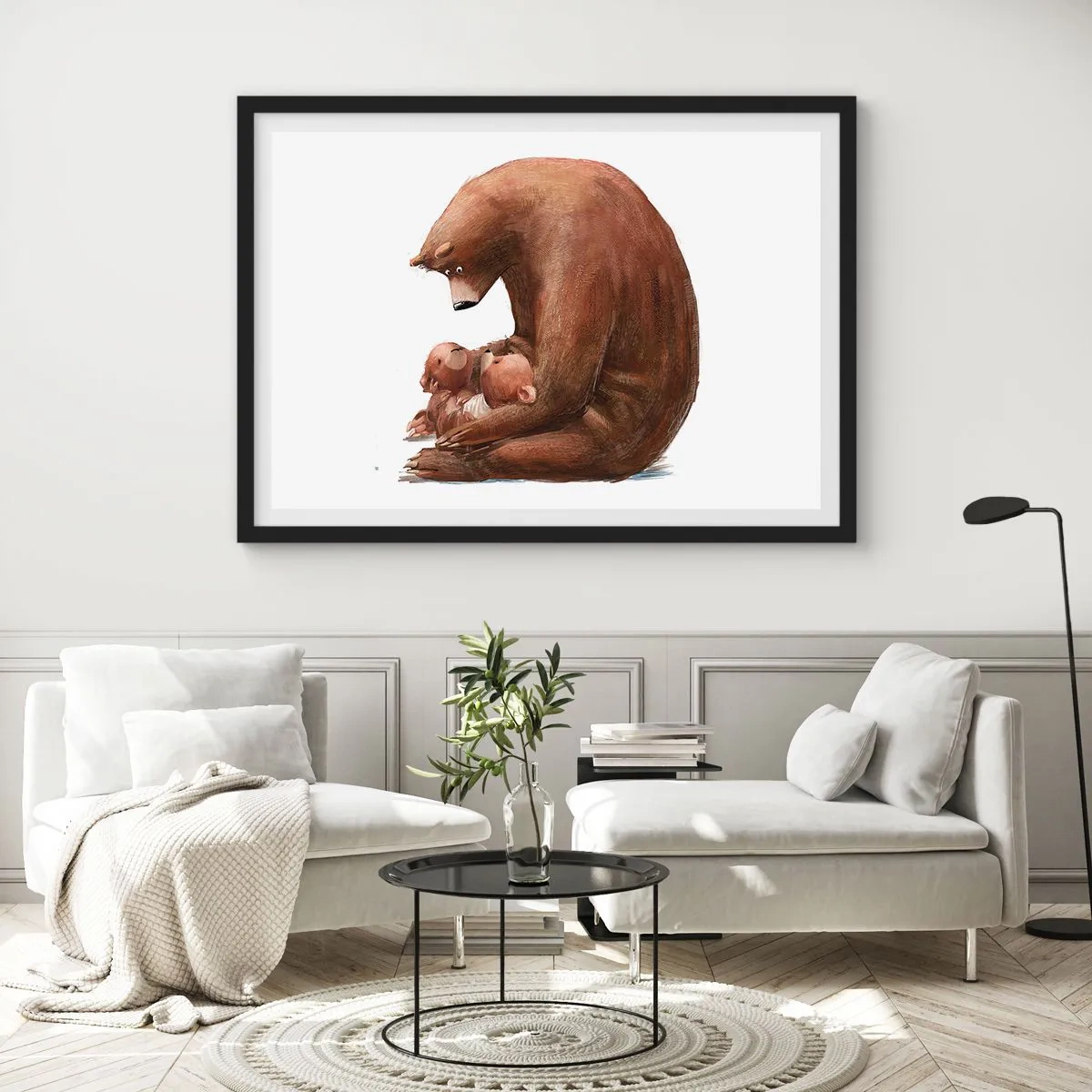 Poster in black frame - Sweet Dreams, Kids - 50x40 cm