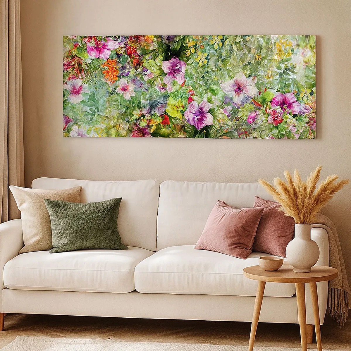 Canvas picture - Lost in the Flowers - 100x40 cm