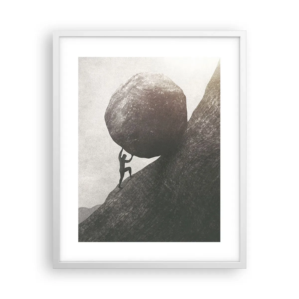 Poster in white frmae - I Believe against Hope - 40x50 cm