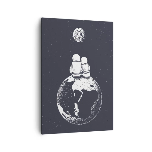 Canvas picture - Cosmic Love Story - 70x100 cm