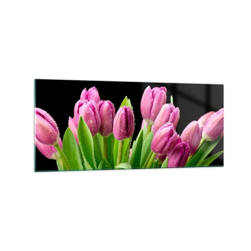 Glass picture - Lilac Joy of Spring - 120x50 cm