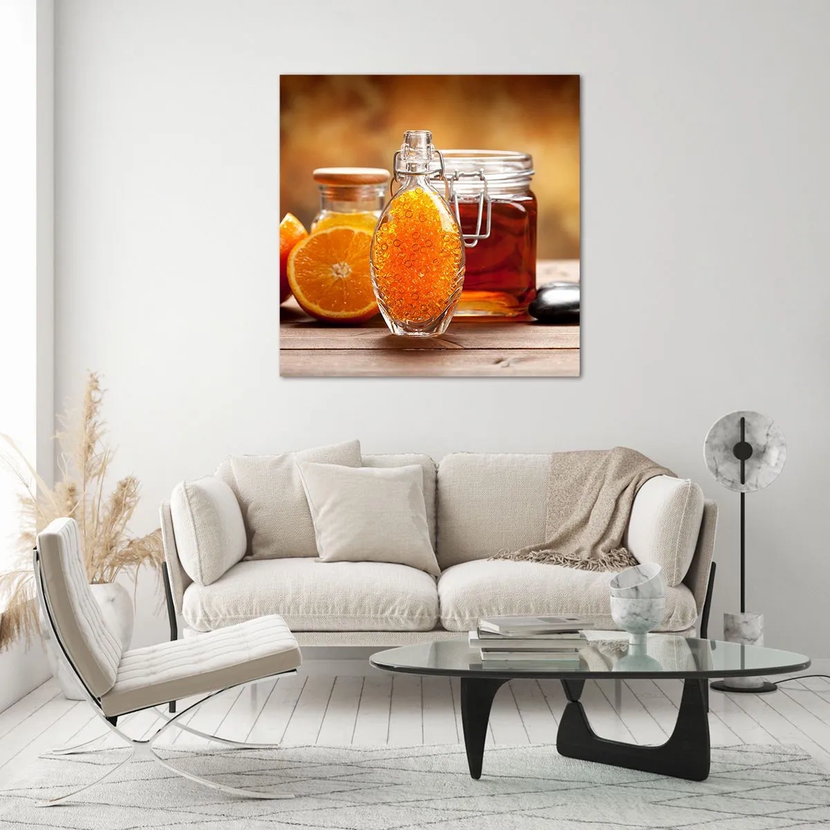 Glass picture - Sunny Flavours and Aromas - 40x40 cm