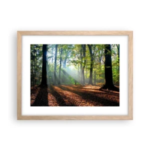 Poster in light oak frame - Highs And Lows - 40x30 cm