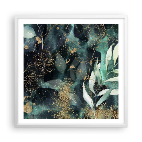 Poster in white frmae - Enchanted Garden - 60x60 cm