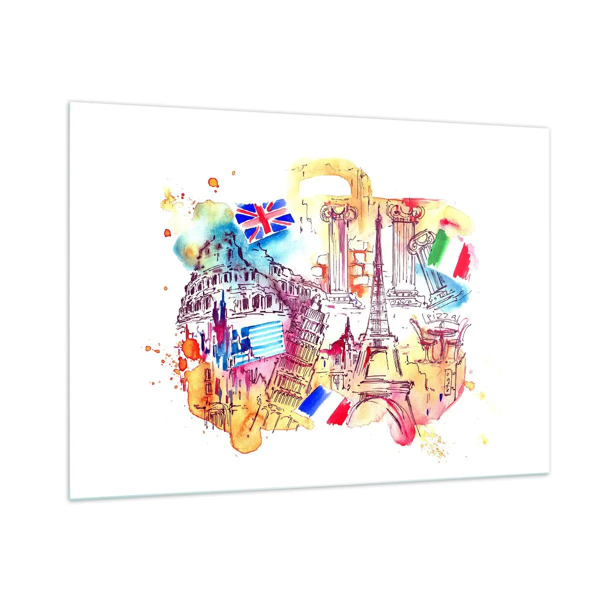 Glass picture - European Tour - 100x70 cm