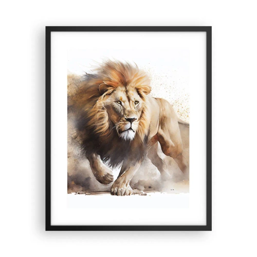 Poster in black frame - King is on the Move - 40x50 cm