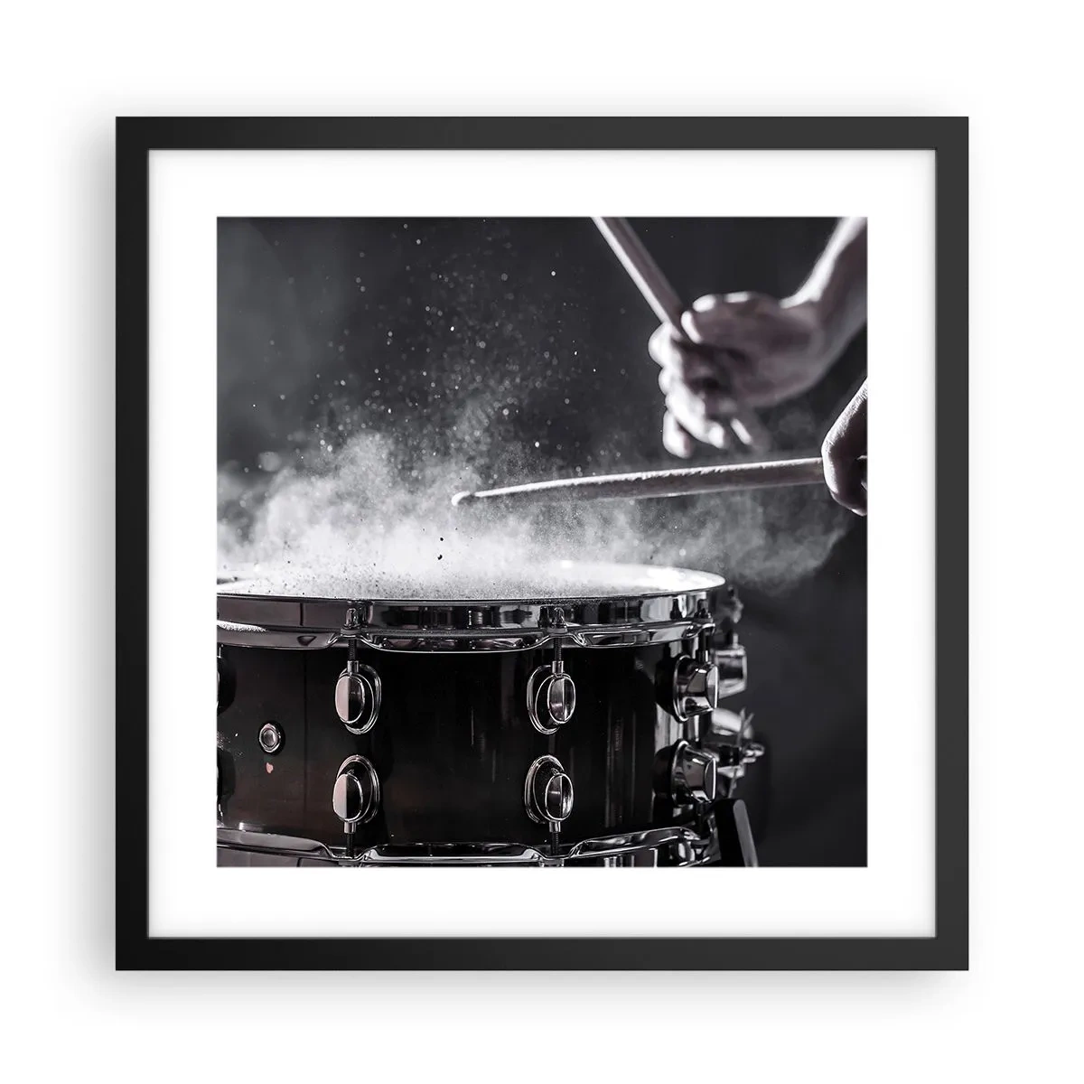 Poster in black frame - Pulse of Music - 40x40 cm