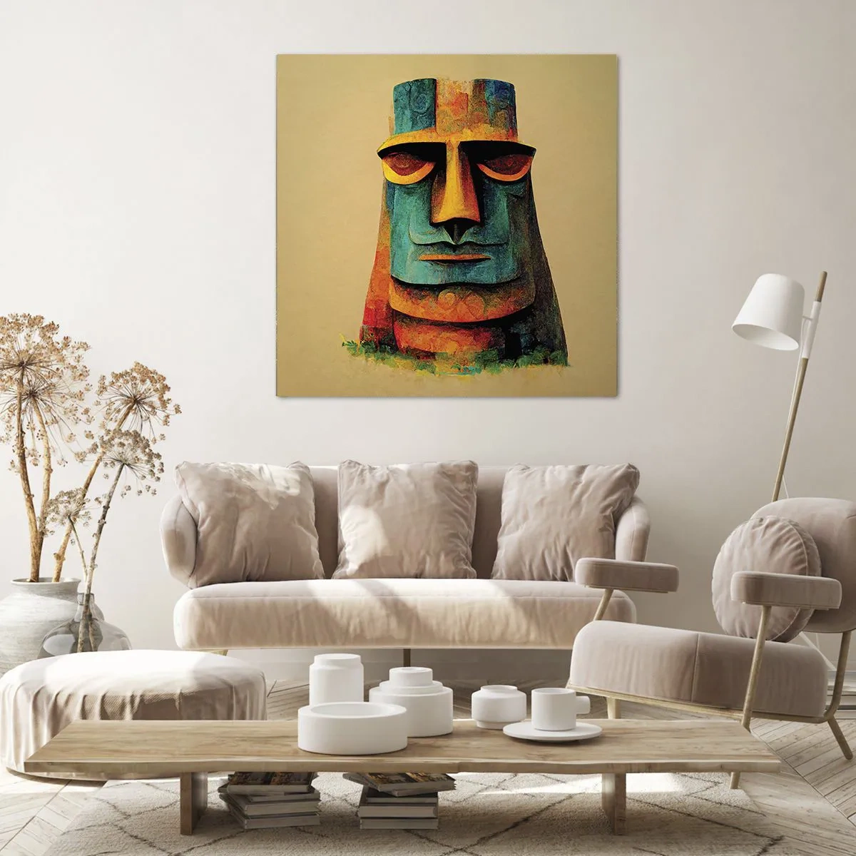 Canvas picture - Statuesque but Friendly - 40x40 cm