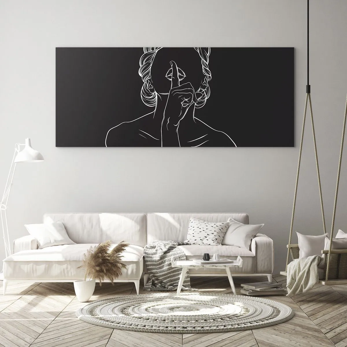 Glass picture - Beauty Blossoms in Soul - 120x50 cm