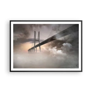 Poster in black frame - By the River that Doesn't Exist - 100x70 cm