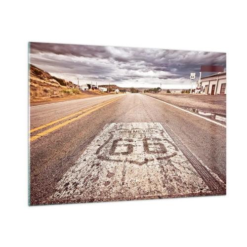 Glass picture - Mother Road - American Legend - 100x70 cm