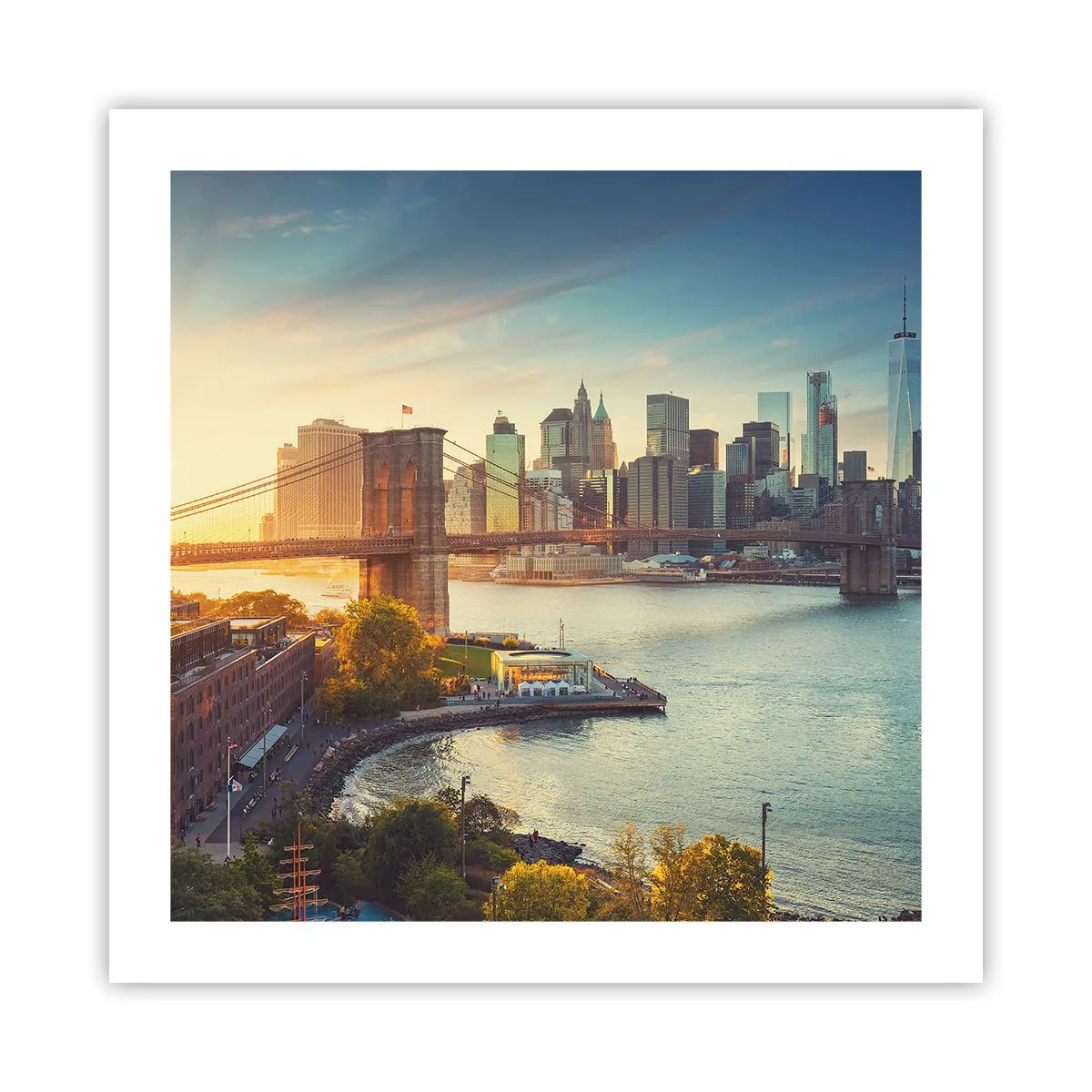 Poster - Big City Dawn - 50x50 cm