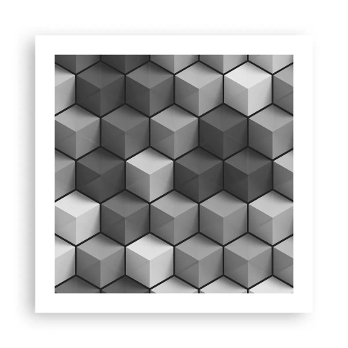 Poster - Cubist Jigsaw - 50x50 cm