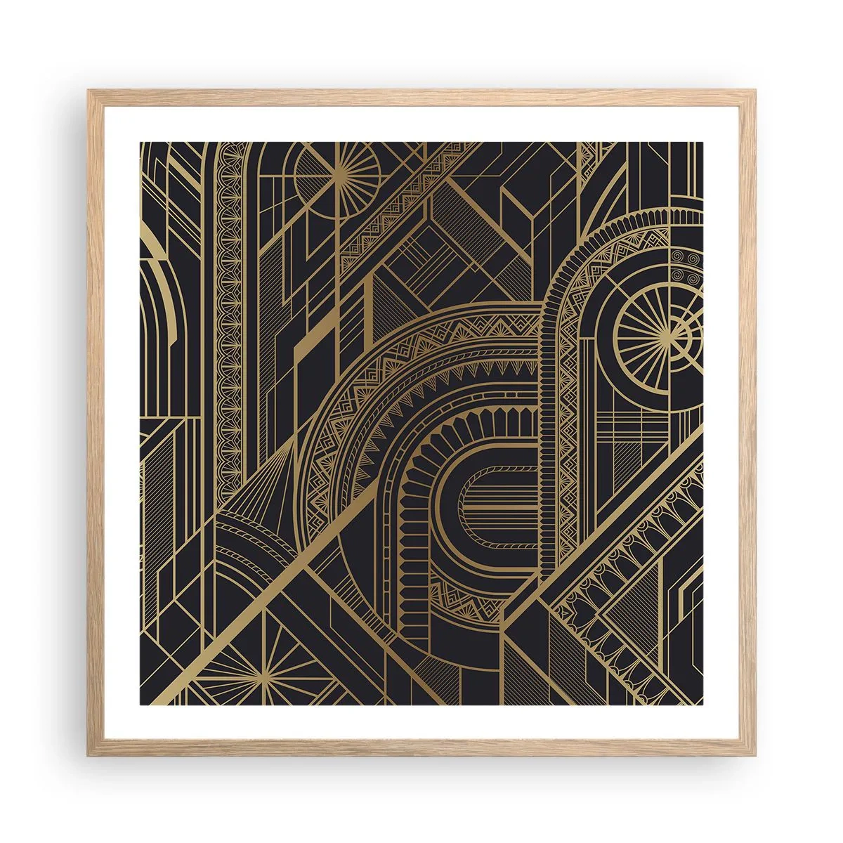 Poster in light oak frame - Concepts, Ideas, Plans - 60x60 cm