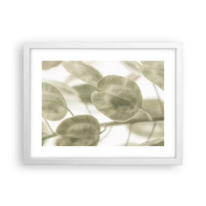 Poster in white frmae - In the Beginning There Were Leaves… - 40x30 cm