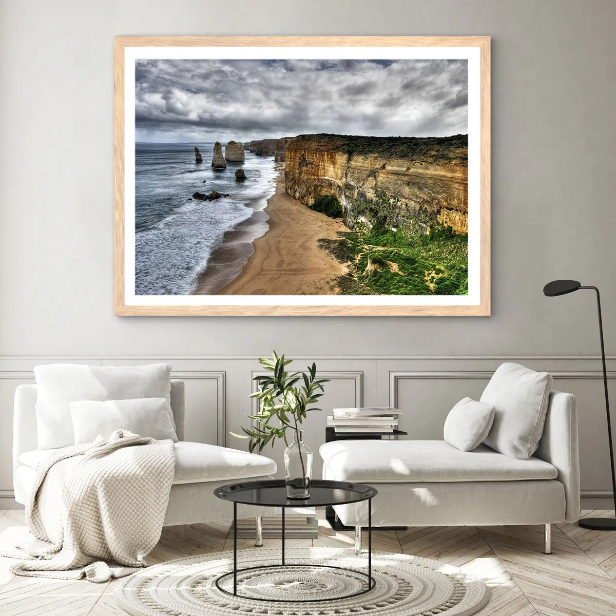 Poster in light oak frame - Raw Beauty - 40x30 cm