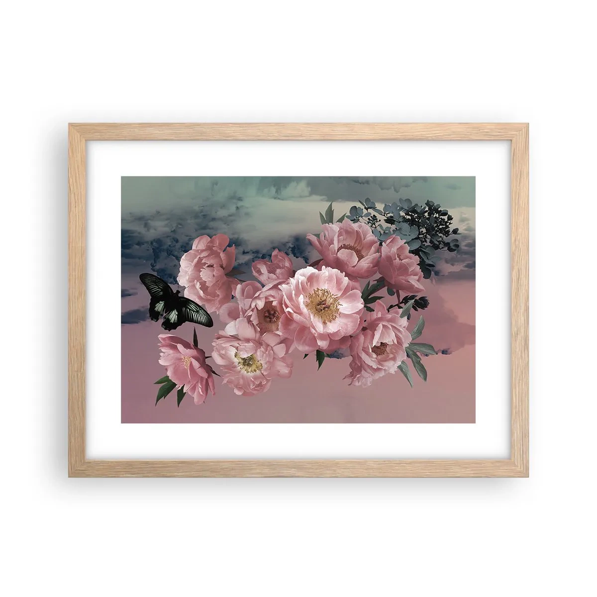 Poster in light oak frame - Peak of Romanticism - 40x30 cm