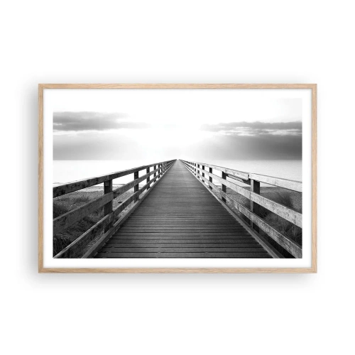 Poster in light oak frame - In the Distance… - 91x61 cm
