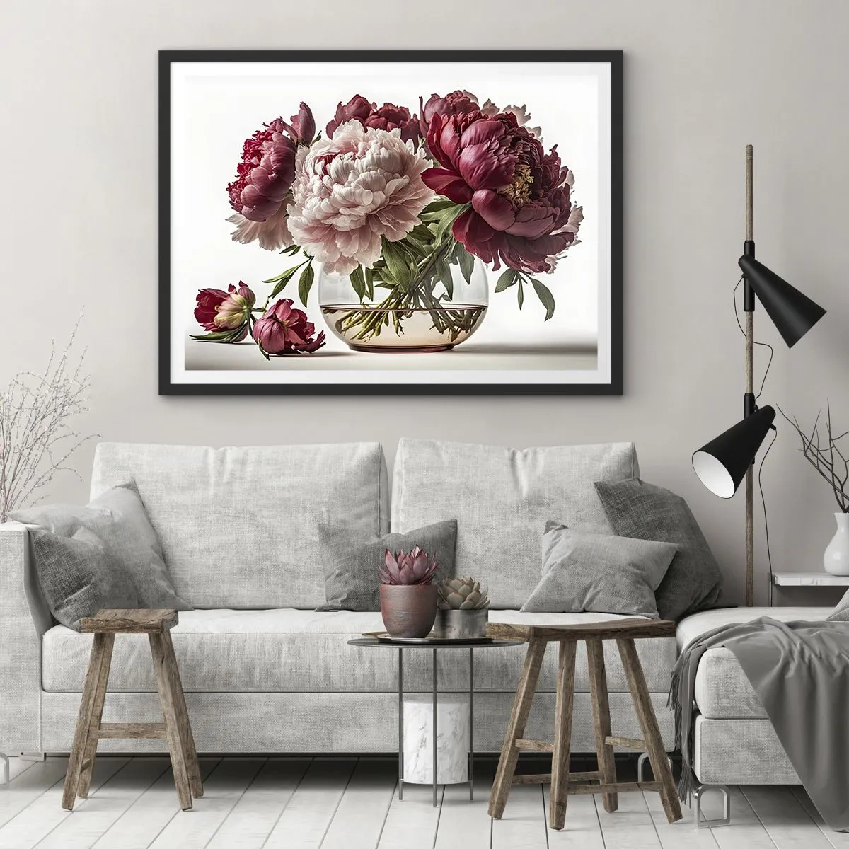 Poster in black frame - In Full Bloom of Beauty - 91x61 cm