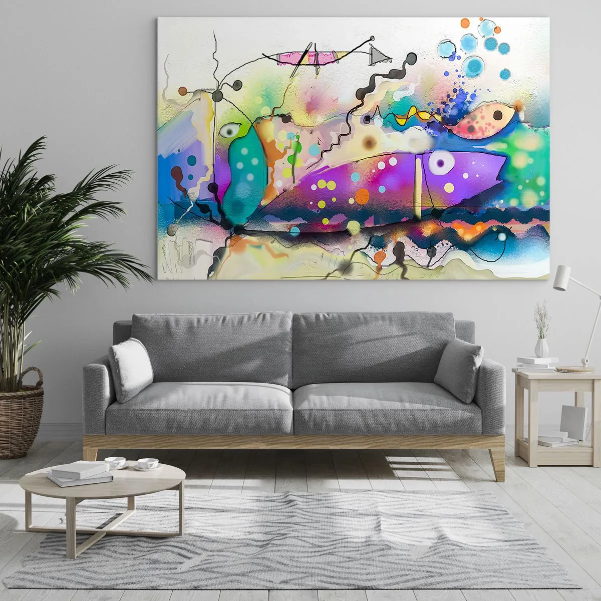 Glass picture - No Words! - 100x70 cm