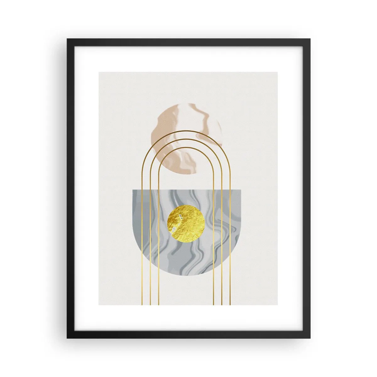 Poster in black frame - Brightness nad Shine - 40x50 cm