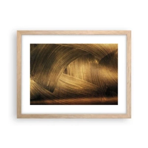 Poster in light oak frame - In a Golden Labirynth - 40x30 cm