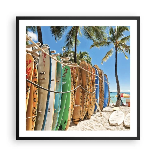 Poster in black frame - Sunny Fun - 60x60 cm