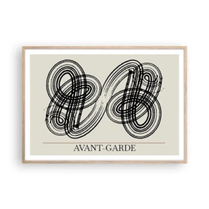 Poster in light oak frame - Spontaneous Result - 100x70 cm