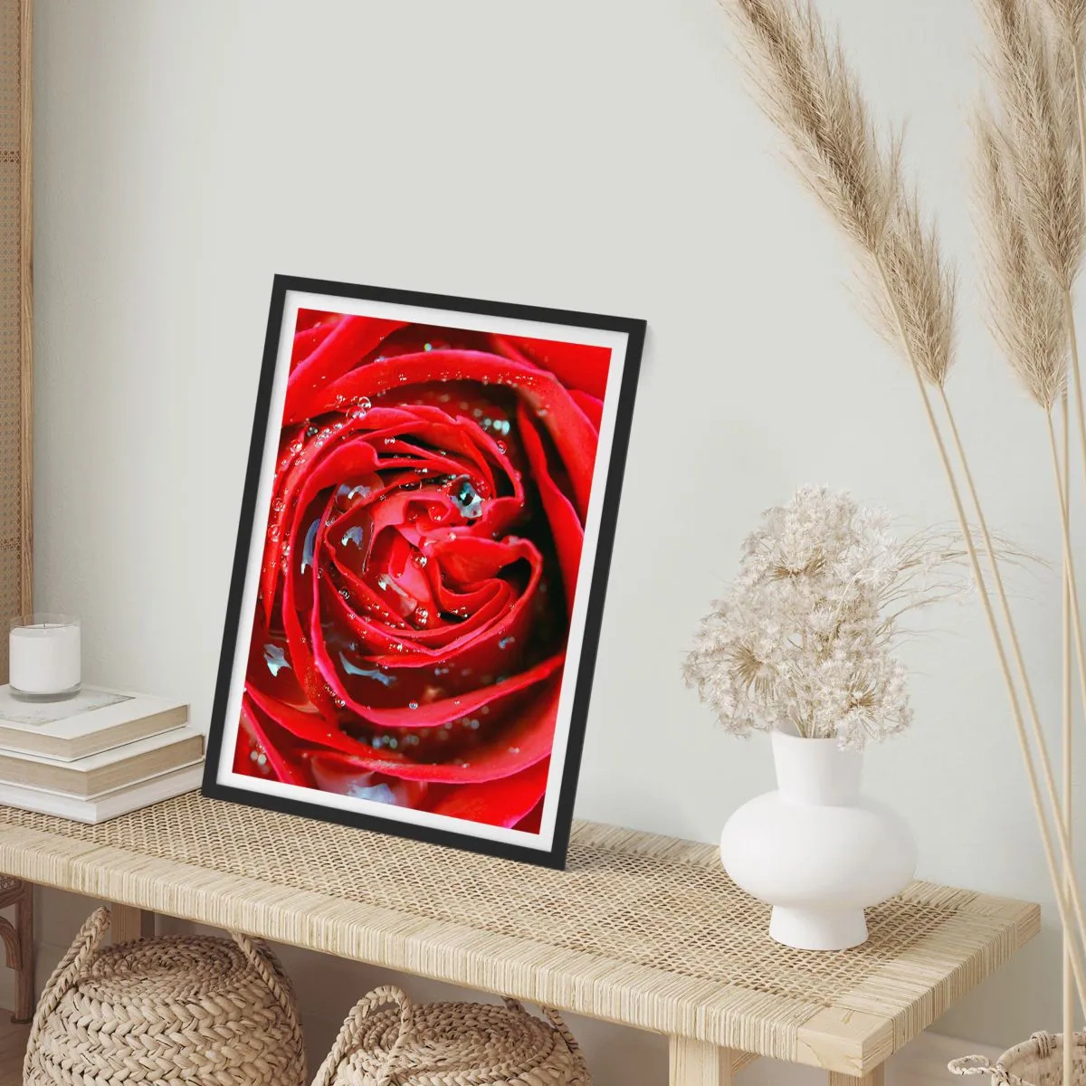 Poster in black frame - In Dew Drops - 40x50 cm